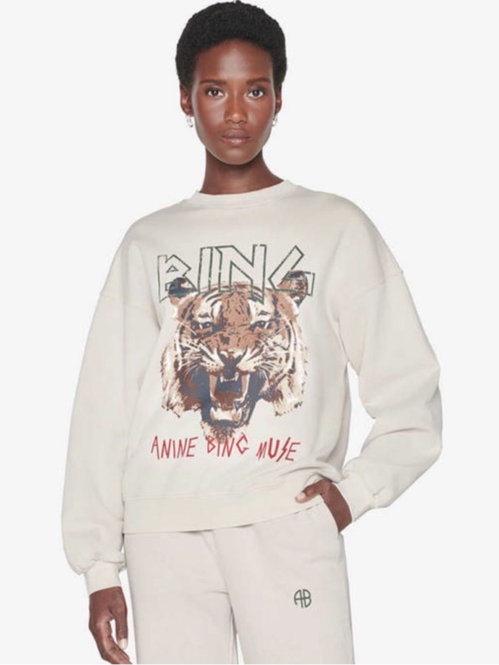 Anine Bing Tiger Sweatshirt - Picture 3 of 6